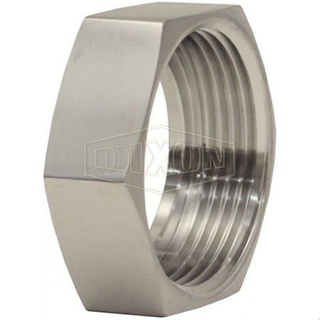 Dixon Hex Nut, Ring Joint, Fitting/Connector Type: Nut, 3 in Nominal Size, 7/8 in Thickness, 4-1/8 in Hex,  13H-G300RJT